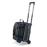VEVOR - Bowling Ball Bag, 2 Ball Double Roller Bowling Bag with Wheels, Featuring a Separate Compartment for Shoes - Black;Blue