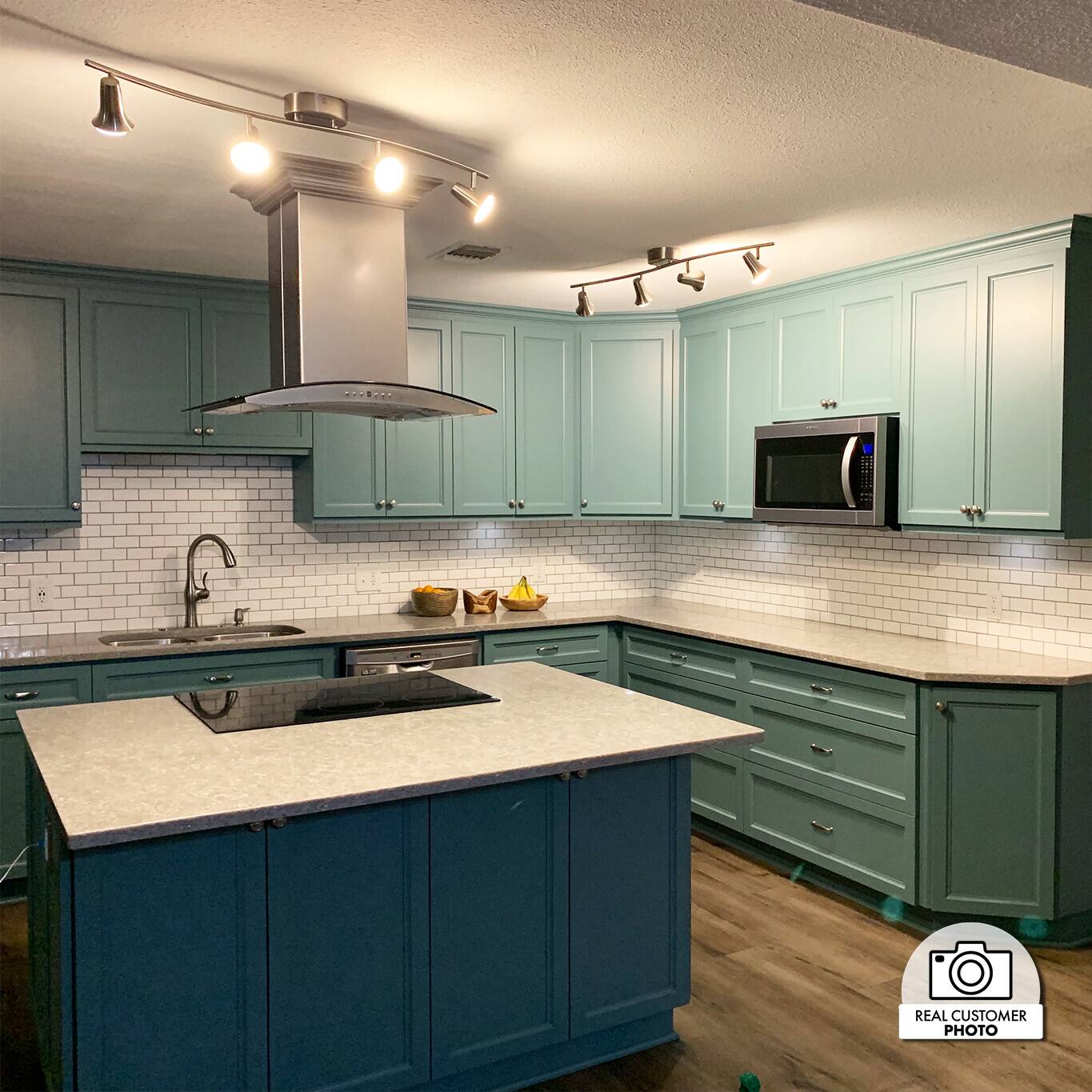 The text on the image reads "2. REAL CUSTOMER PHOTO."