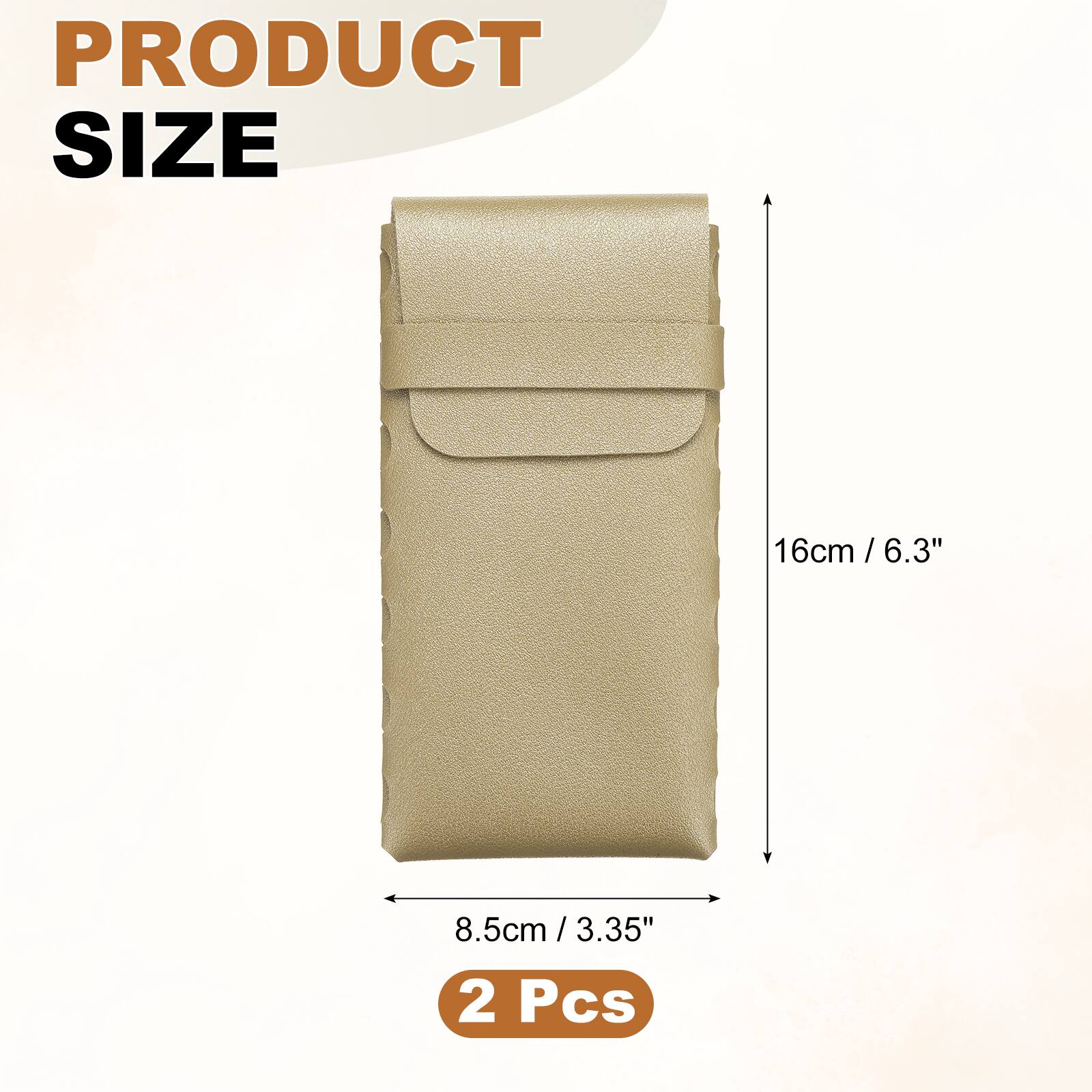 PRODUCT SIZE  
16cm / 6.3"  
8.5cm / 3.35"  
2 Pcs