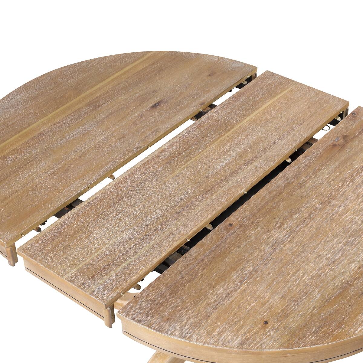 Alt View 7. Loheer - Loheer Round Dining Table, Natural Wood Finish, 42 Inch Modern Kitchen Table - Natural.