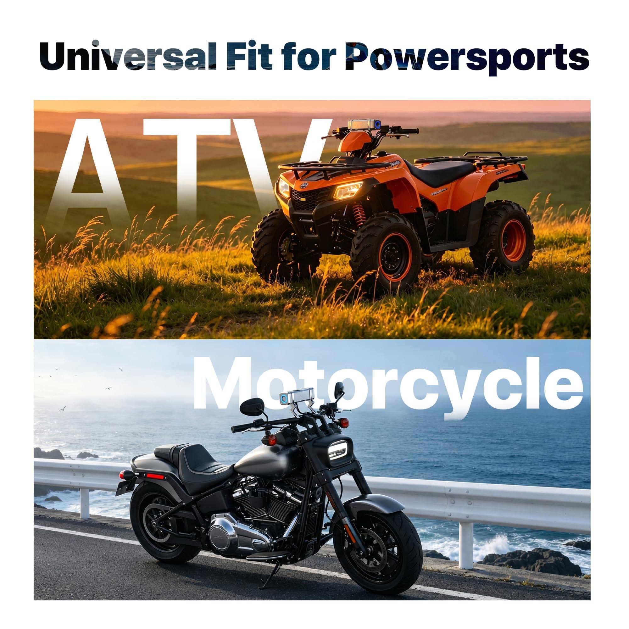Universal Fit for Powersports  
ATV  
Motorcycle