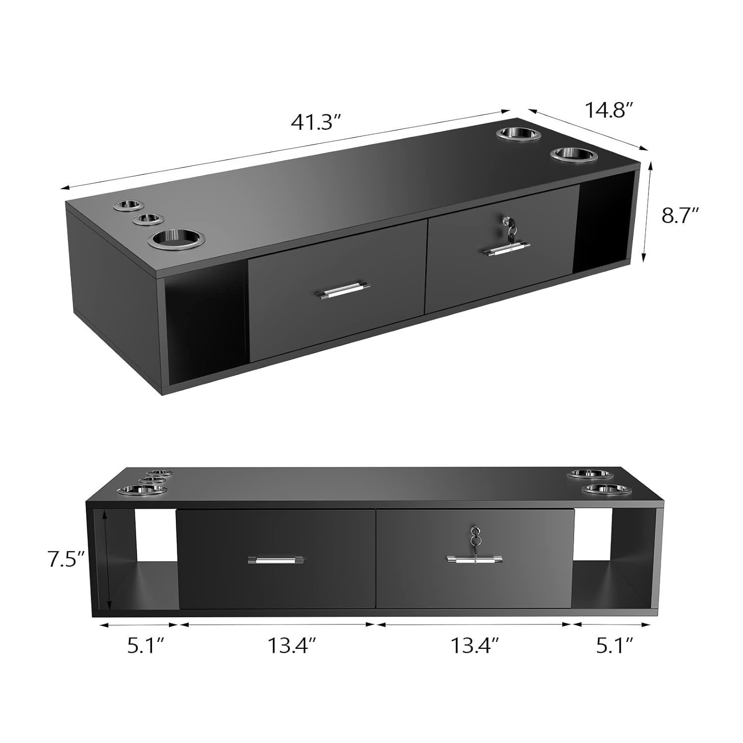 41.3" 14.8" 8.7" 7.5" 5.1" 13.4" 13.4" 5.1"