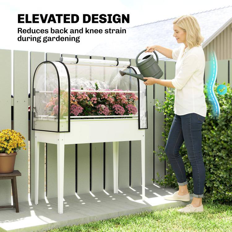 ELEVATED DESIGN  
Reduces back and knee strain during gardening