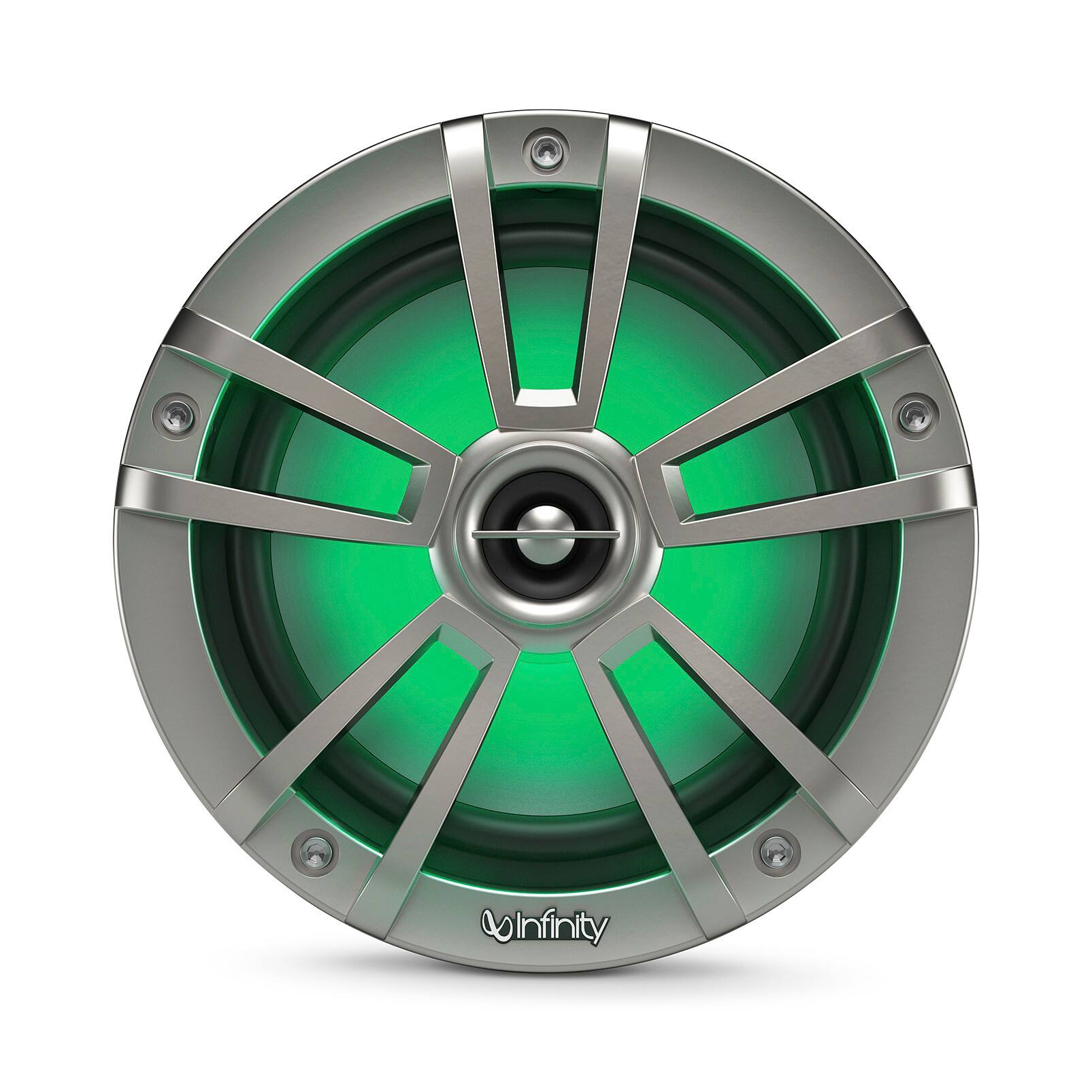 Alt View 1. Infinity - INFINITY 622MLT 6.5" 2 way marine speaker with RGB lighting - Titanuim - Titanium.