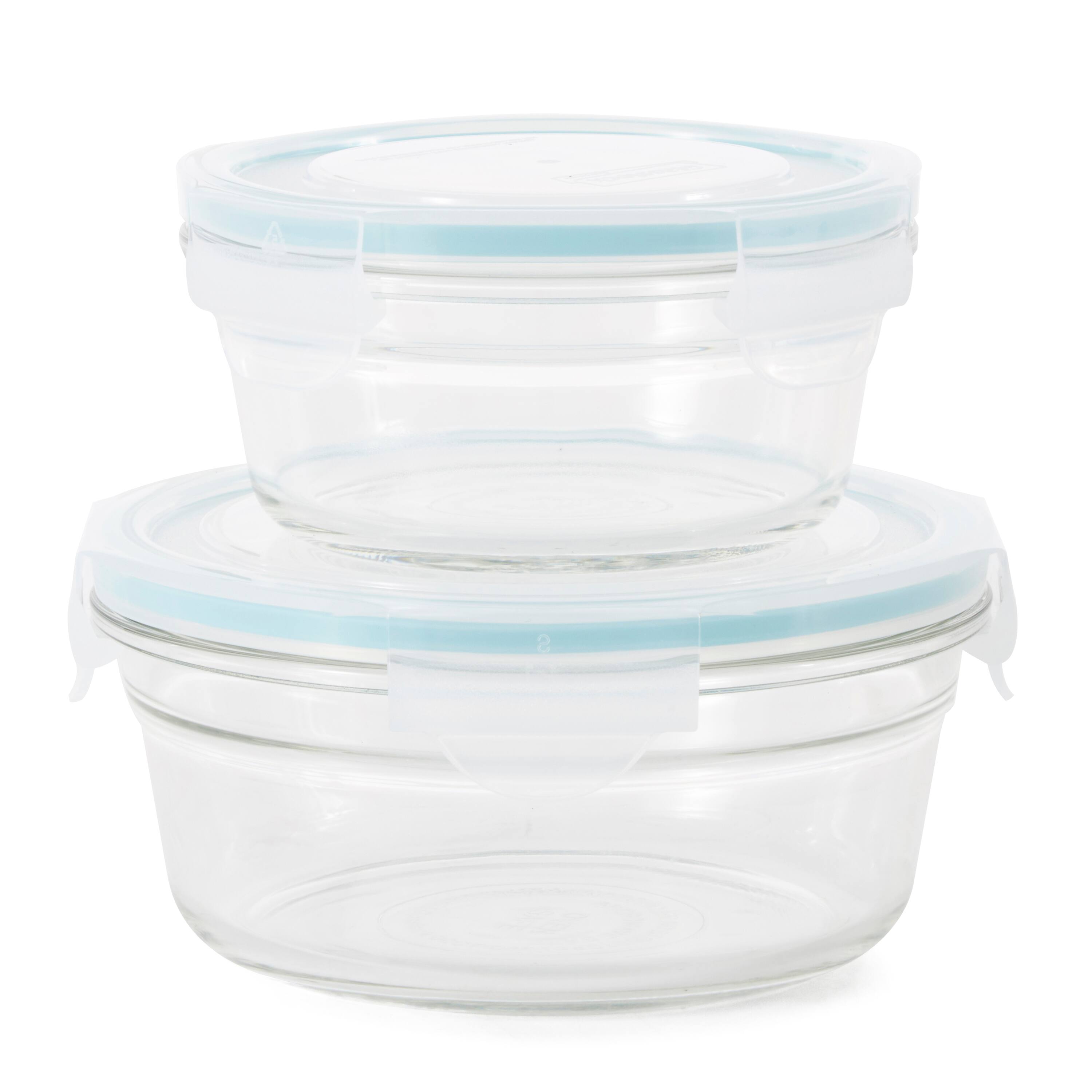 Alt View 10. Glasslock - Glasslock Oven and Microwave Safe Glass Food Storage Containers 14 Piece Set - Clear.