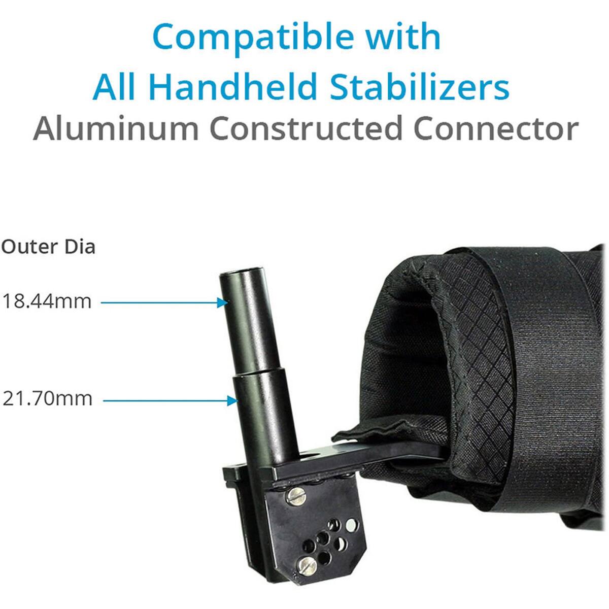 Compatible with All Handheld Stabilizers Aluminum Constructed Connector Outer Dia 18.44mm 21.70mm