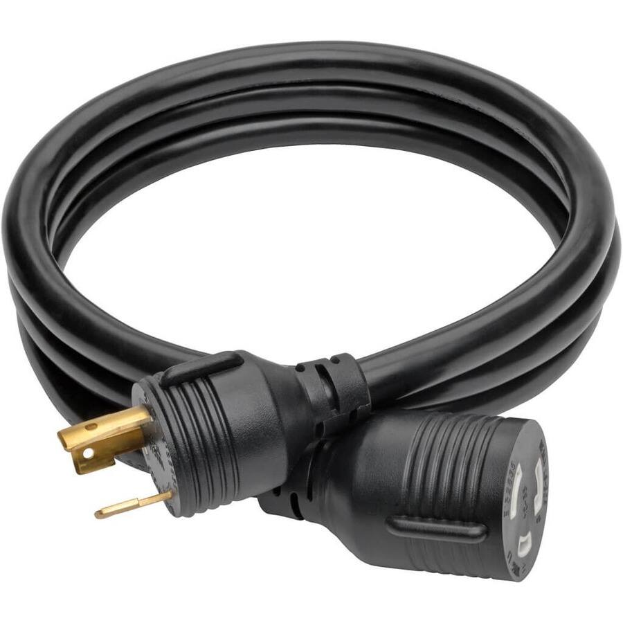 Alt View 5. Tripp Lite - Tripp Lite by Eaton Power Extension Cord NEMA L5-30P to NEMA L5-30R- Heavy-Duty 30A 125V 10 AWG 6 ft. (1.83 m) Black - Black.