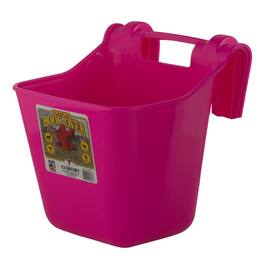 Little Giant - 12 Quart Mountable Livestock Pet Hook Over Bucket Feeder - Hot Pink