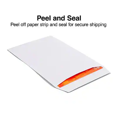 Peel and Seal

Peel off paper strip and seal for secure shipping