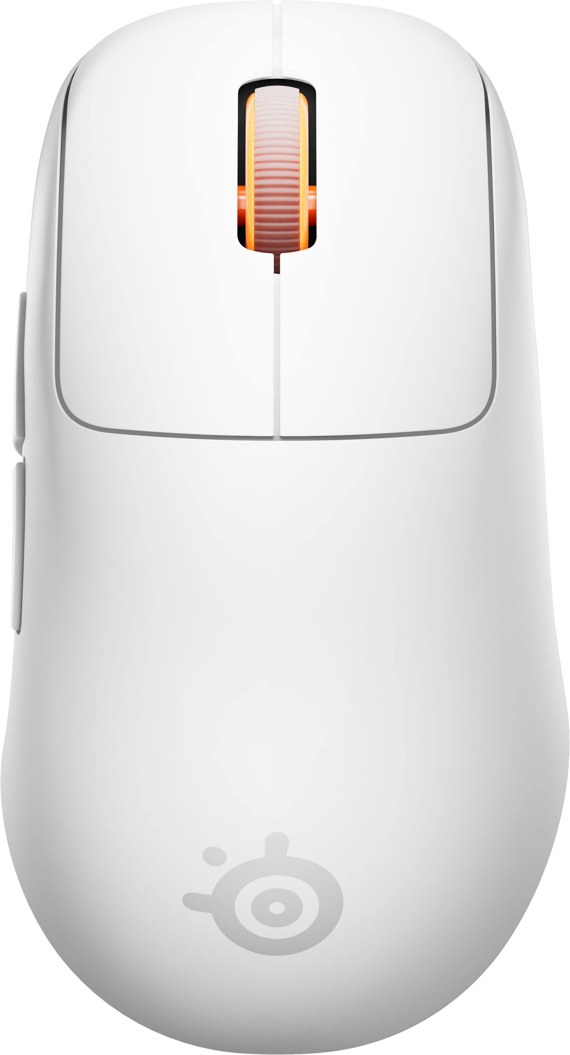 Alt View 10. SteelSeries - Rival Pro Mini Wireless Optical Ergonomic Gaming Mouse with 8K Polling – Ultra-Wideband/RF for PC - White.
