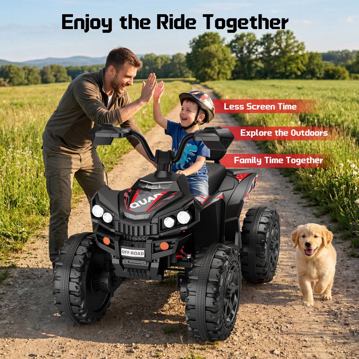 Enjoy the Ride Together

Less Screen Time

Explore the Outdoors

Family Time Together

QUAD

OFF-ROAD

STAR