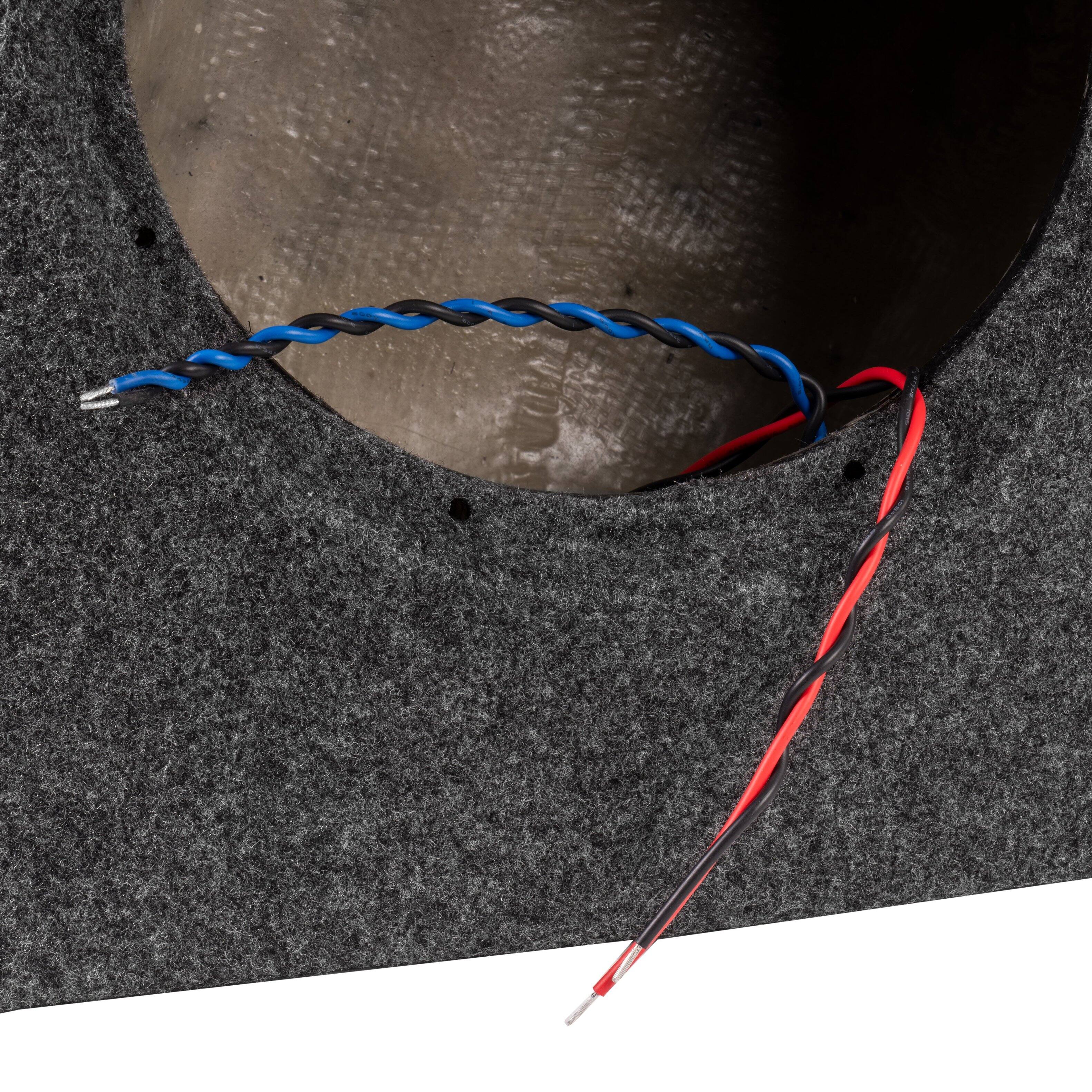 Back. NVX - UBE-TOY-COR-G11 BOOST Box Custom Fit 10in Empty Sealed Subwoofer Enclosure for select 2014-2019 Toyota Corolla.