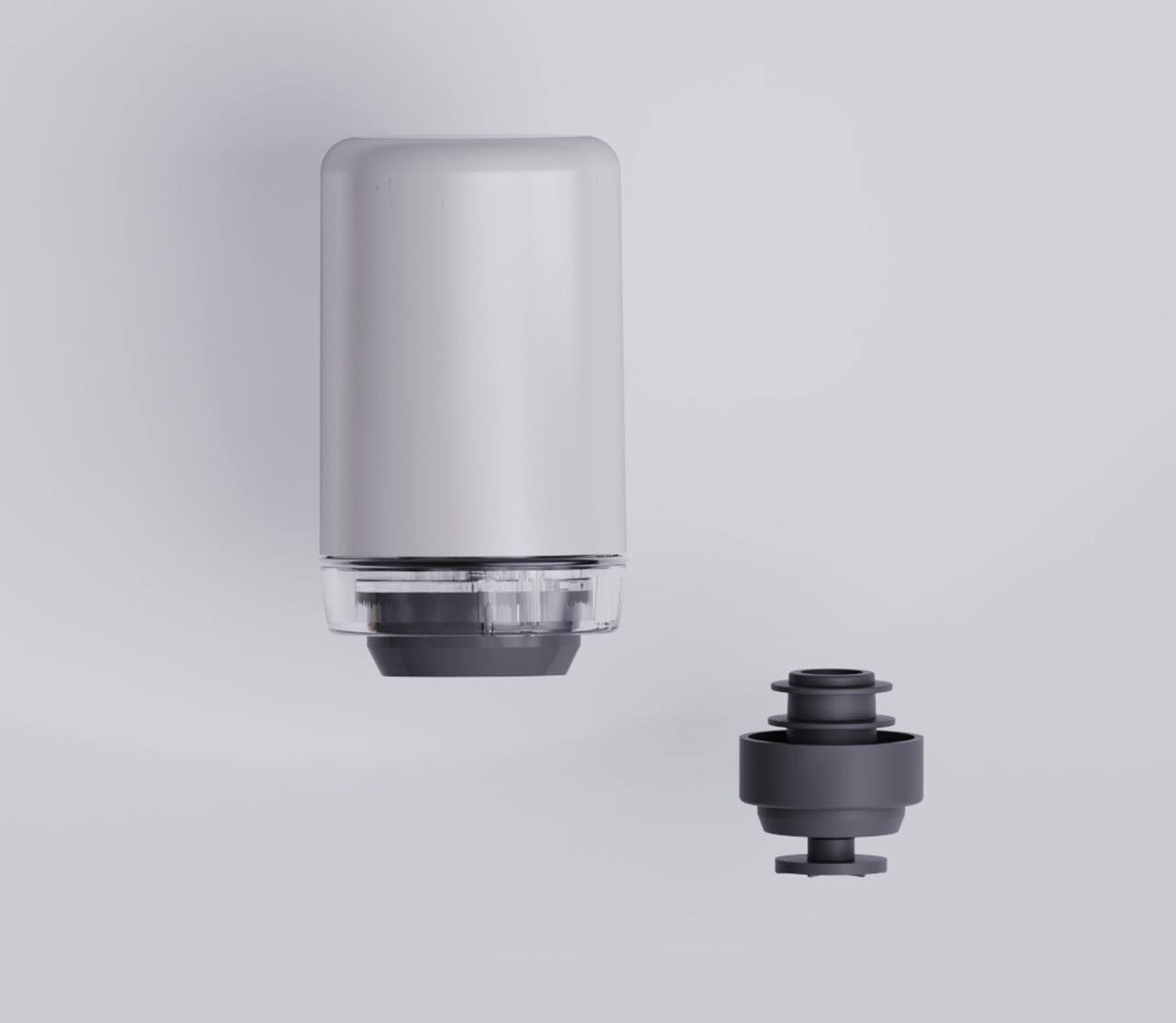 Alt View 3. Preservio - #1 Non-Gas Wine Preservation Set – Keep Wine Fresh for Weeks – Precision Pressure + 2 Silicone Stoppers - White and Grey.