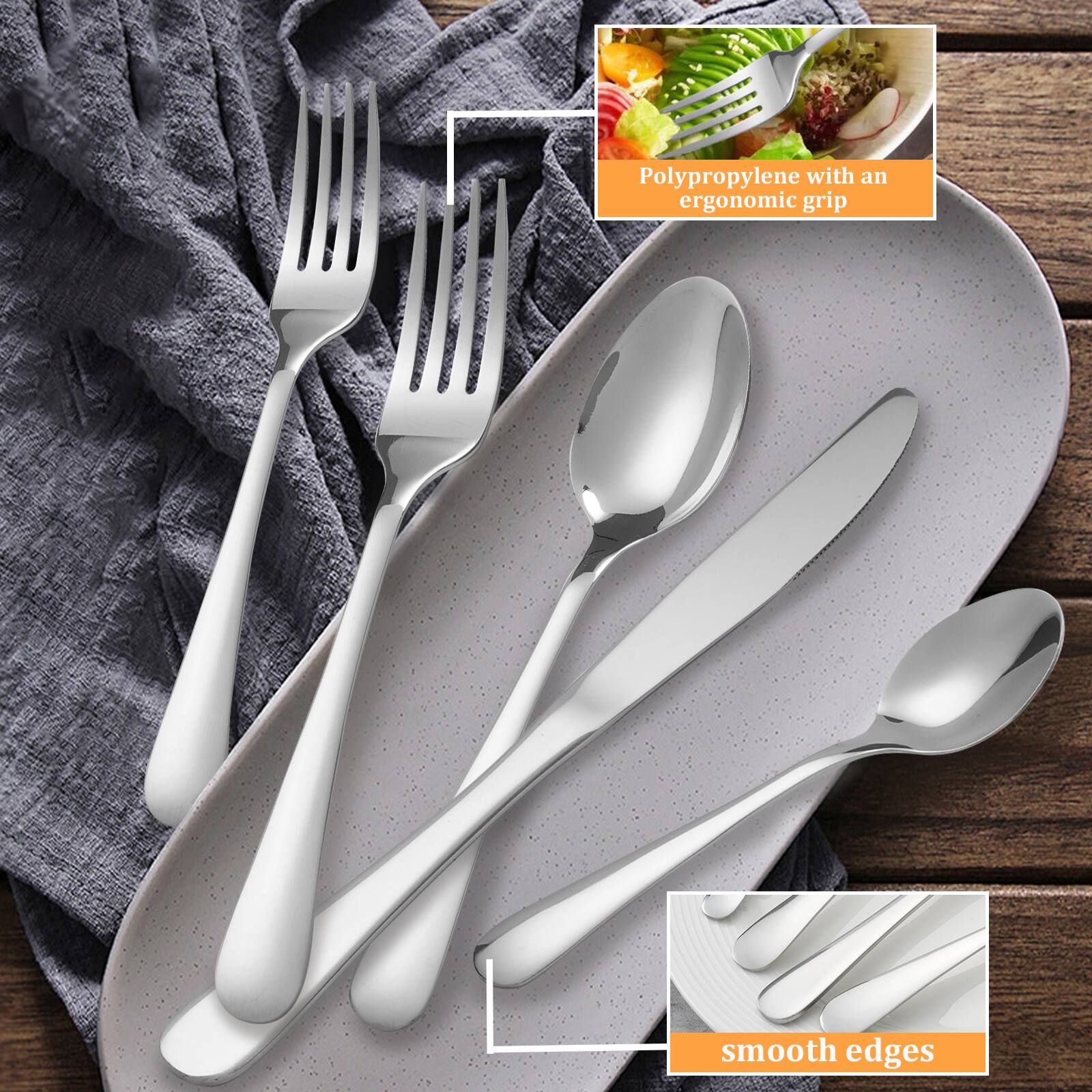 Polypropylene with an ergonomic grip  
smooth edges