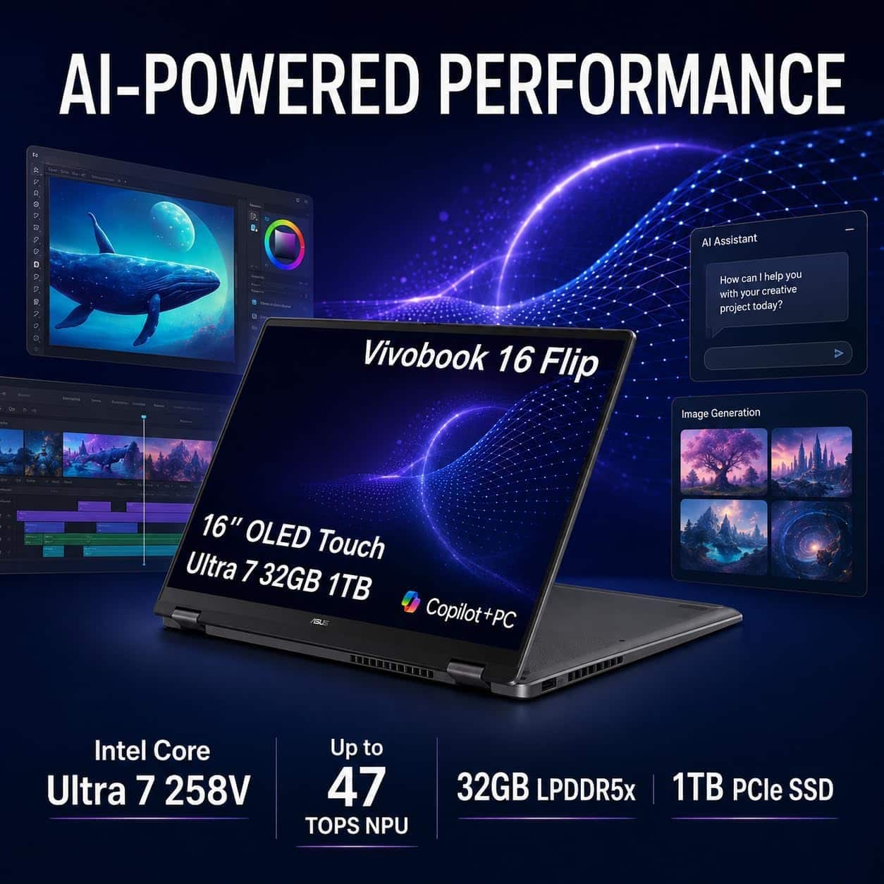 ASUS Vivobook 16 Flip 2 in 1 16