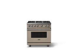 Viking - 36 in. Wide 6 Burner Pro 5 Series 5.1 Cu. Ft. Freestanding Sealed Burner Liquid Propane Gas Convection Range - Nantucket - Nantucket