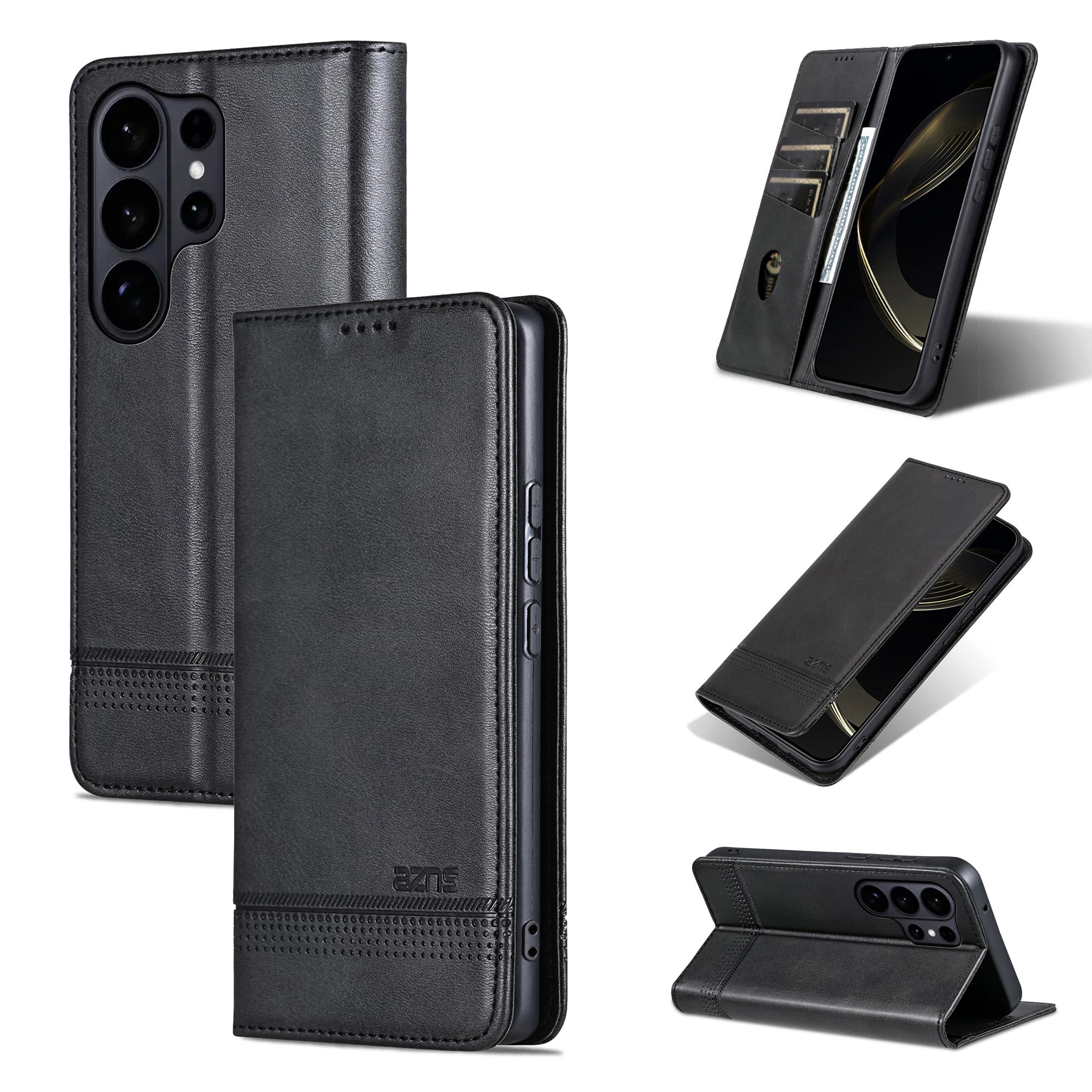 UUCOVER - Wallet Case for Samsung Galaxy S26 Ultra,PU Leather Wallet Folio Case with Card Slots Shockproof Kickstand Cover - Black price history on PriceWatchPro