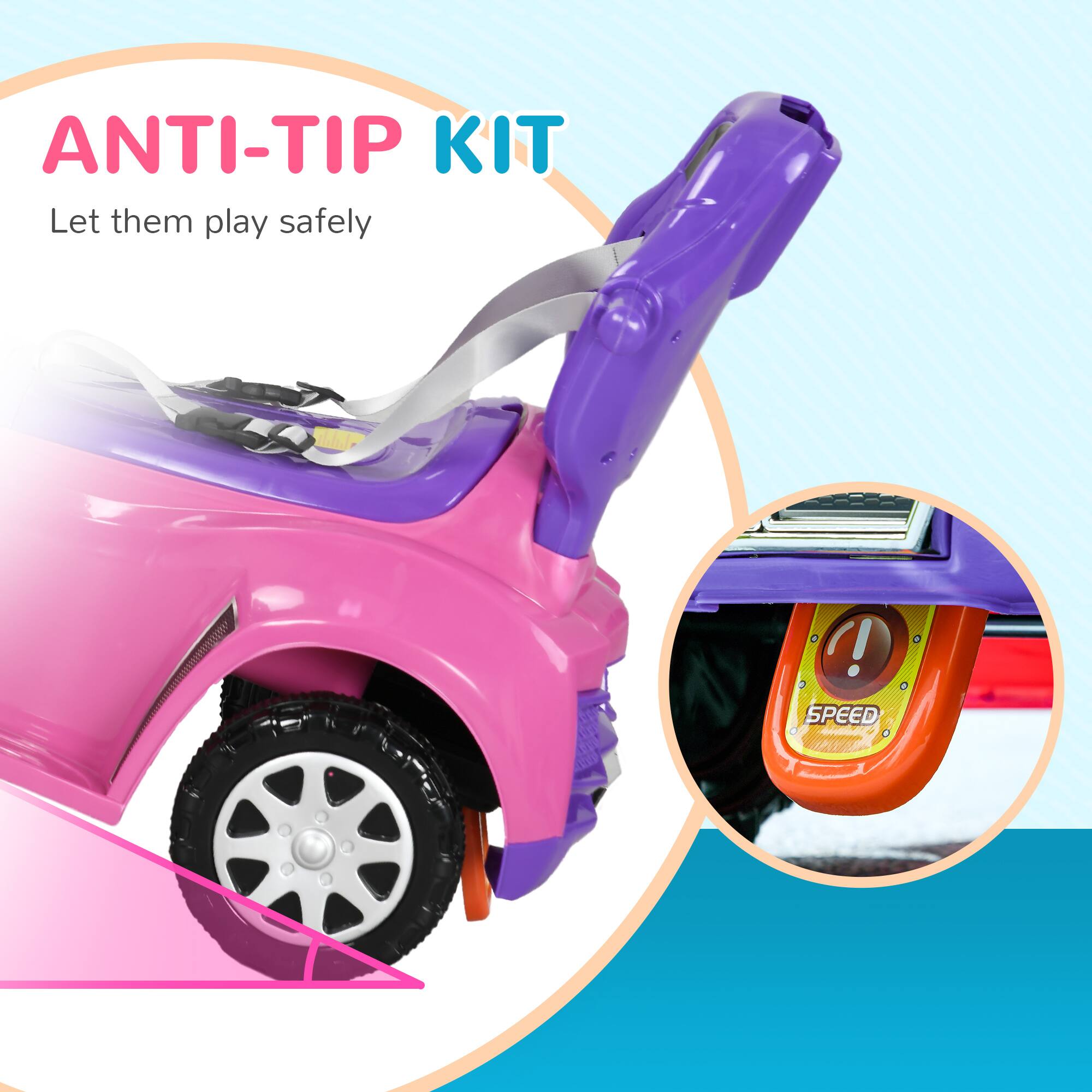 ANTI-TIP KIT  
Let them play safely  

SPEED