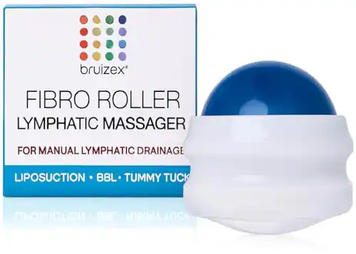 bruizex FIBRO ROLLER LYMPHATIC MASSAGER FOR MANUAL LYMPHATIC DRAINAGE LIPOSUCTION BBL TUMMY TUCK