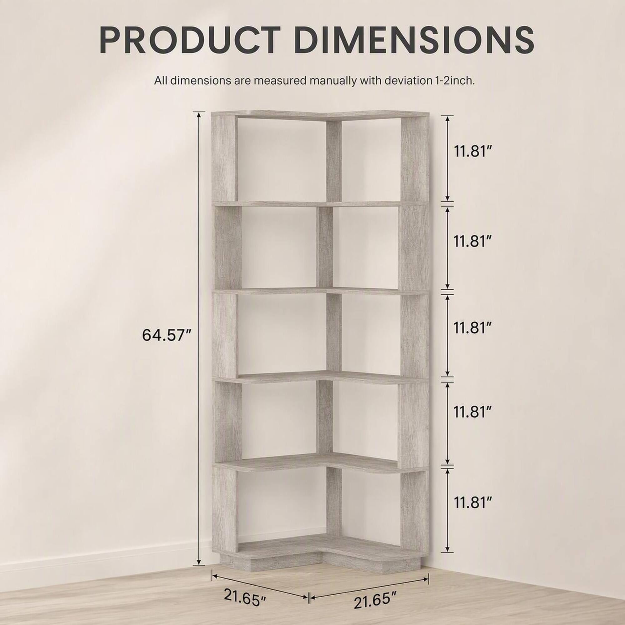 PRODUCT DIMENSIONS
All dimensions are measured manually with deviation 1-2inch.
11.81"
11.81"
64.57"
11.81"
11.81"
11.81"
21.65"
21.65"