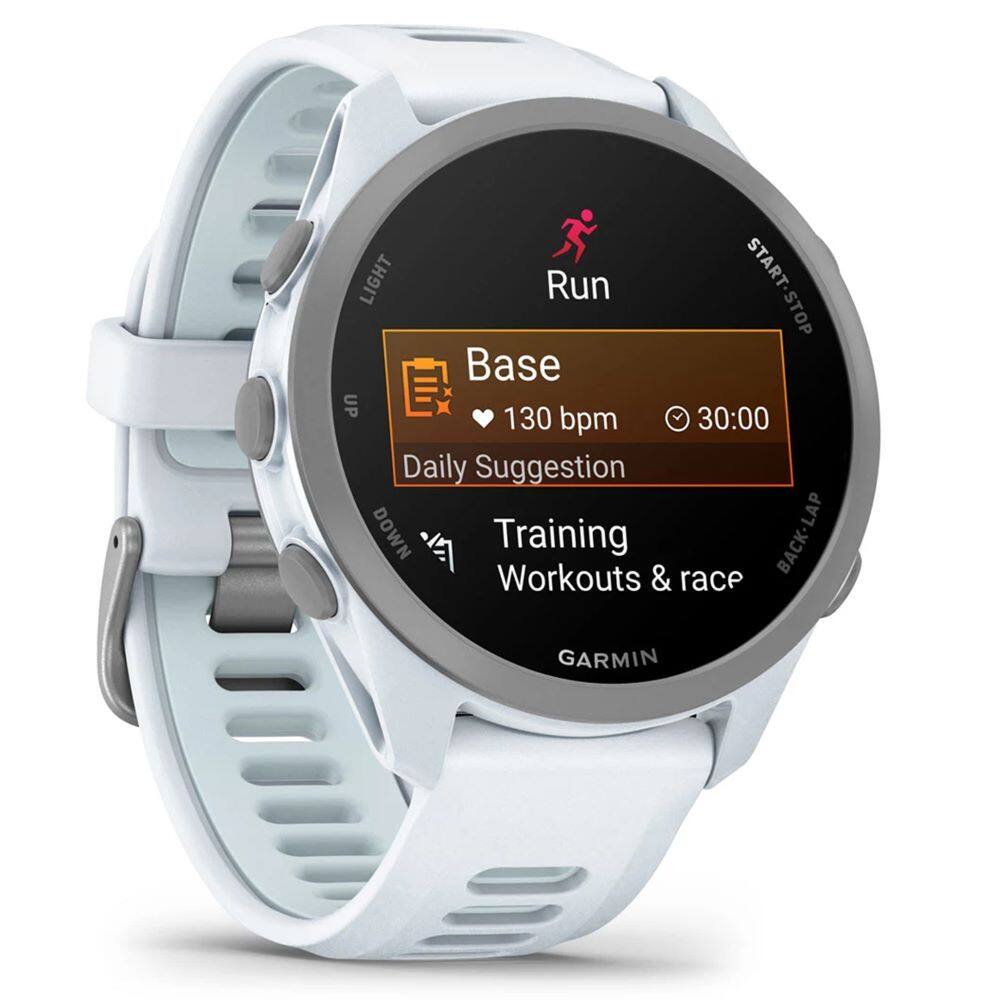 LIGHT Run START-STOP Base UP 130 bpm 30:00 Daily Suggestion DOWN Training Workouts & race BACK-LAP GARMIN
