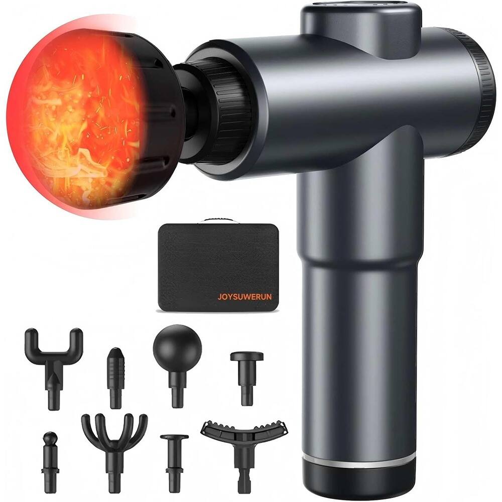 Schertz - Deep Tissue Massage Gun – Heat, 9 Heads, Handheld