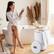Alt View 2. Costway - 23L Bathroom Towel Heater Bucket 4 Timer with Fragrance Holder & 3-Level Heating - White.