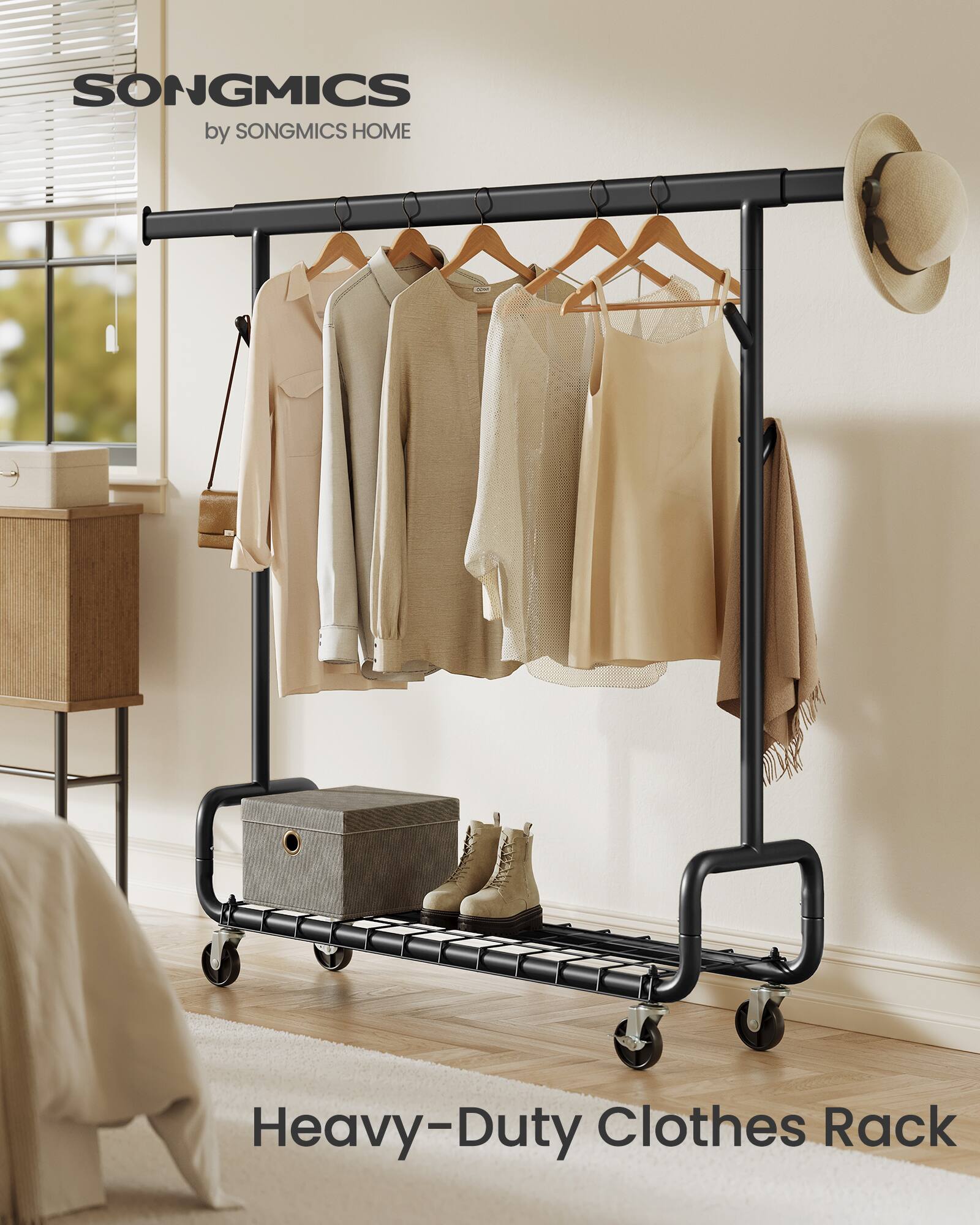 SONGMICS by SONGMICS HOME Heavy-Duty Clothes Rack