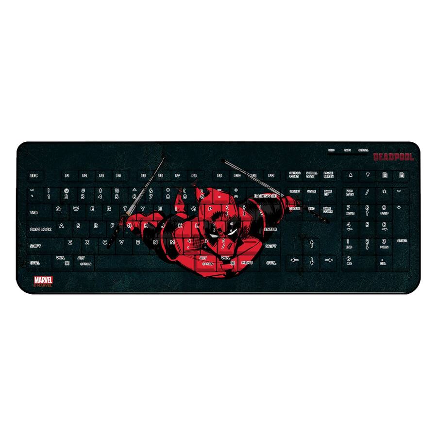 Keyscaper Marvel Badge Wireless USB Keyboard Deadpool 1 K510WL - Best Buy