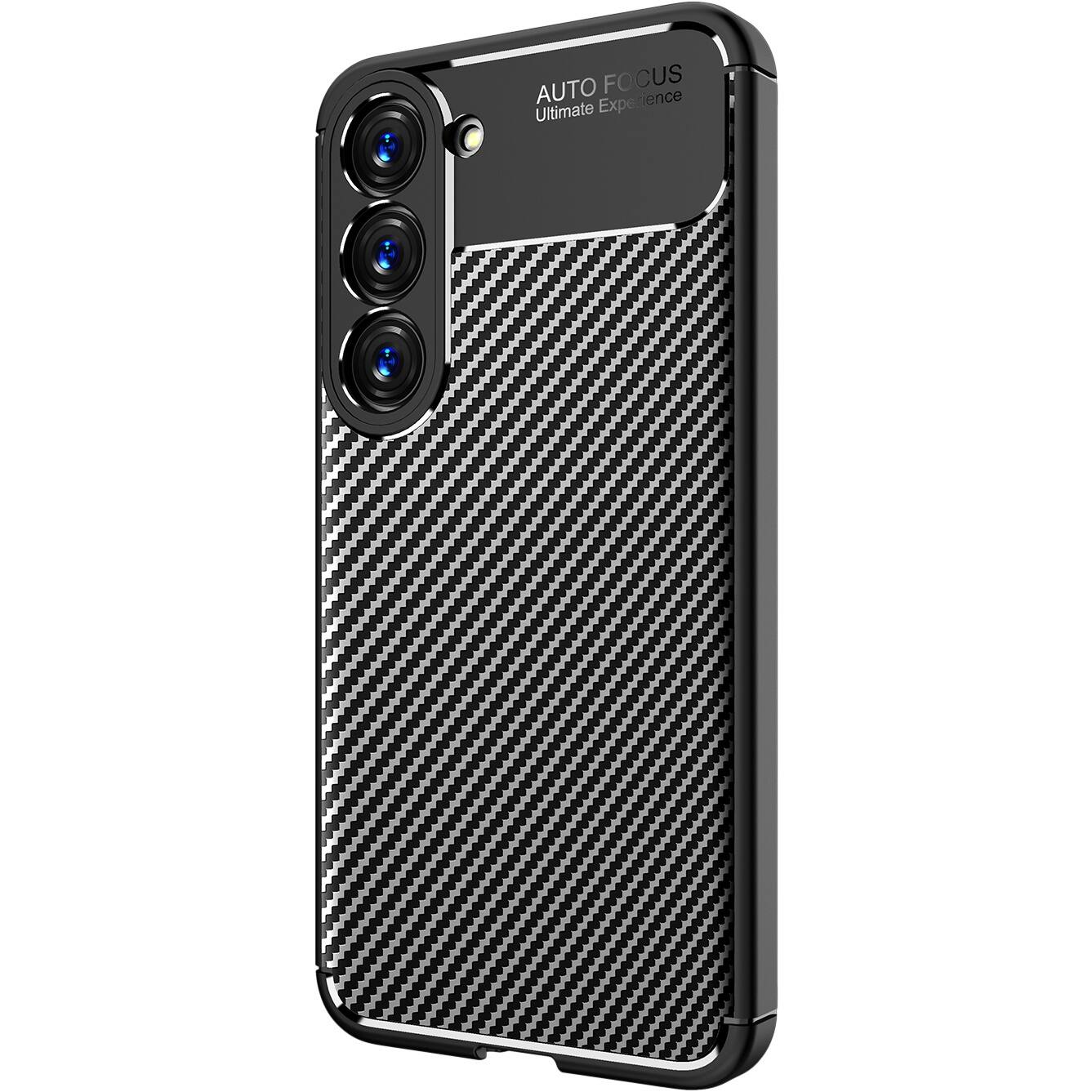 Left. SaharaCase - Anti-Slip Series Case for Samsung Galaxy S23 - Black.