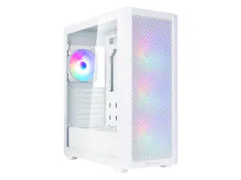 SilverStone - Technology FARA 515XR White Compact ATX Tower Chassis with Four Included Rainbow Fans, SST-FA515XR-WG - White