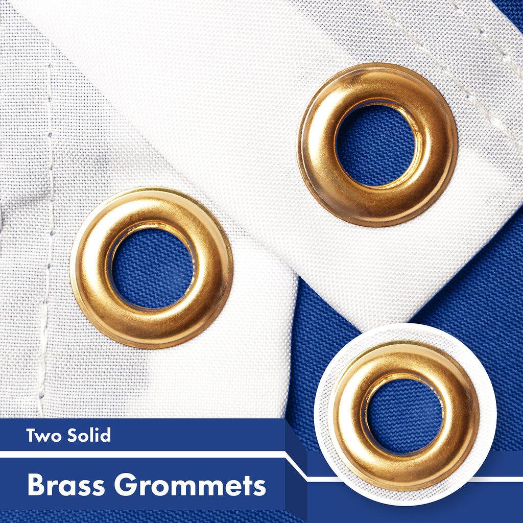 Two Solid Brass Grommets