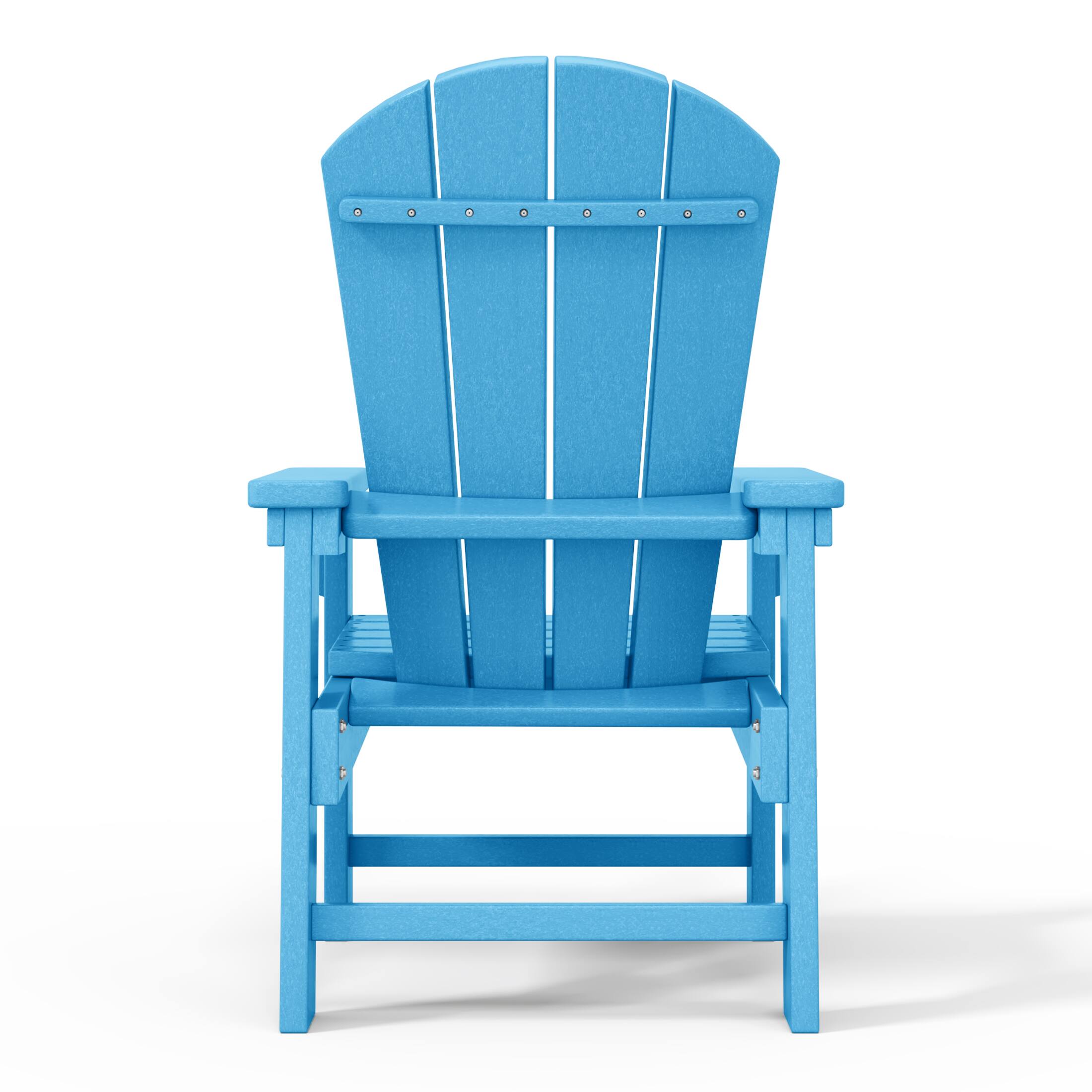 Alt View 2. WestinTrends - WestinTrends Malibu Kids Outdoor Adirondack Plastic Patio Chair (Set of 4) - Pacific Blue.