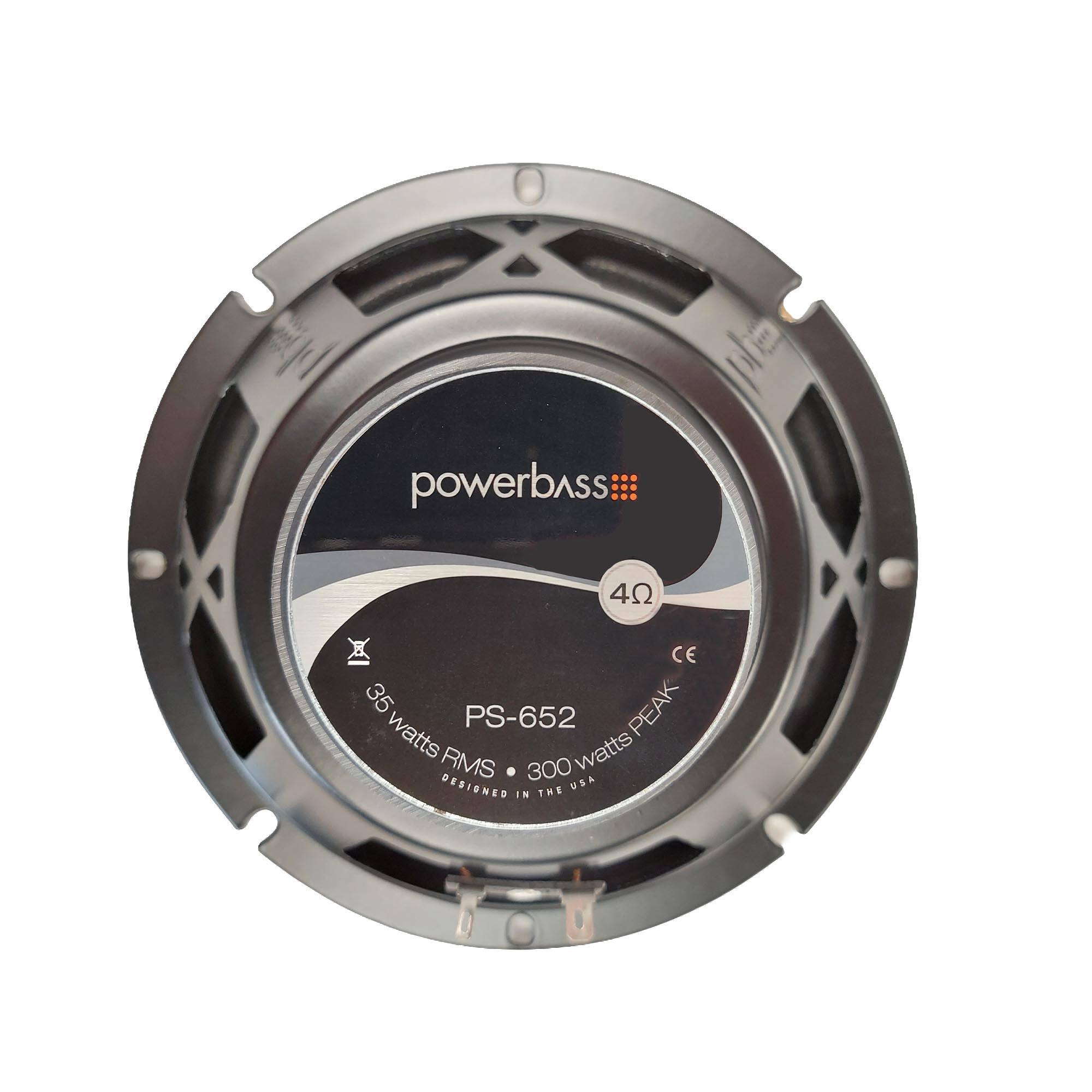 powerbass  
PS-652  
36 watts RMS  
300 watts PEAK  
4Ω  
DESIGNED IN THE USA  
CE