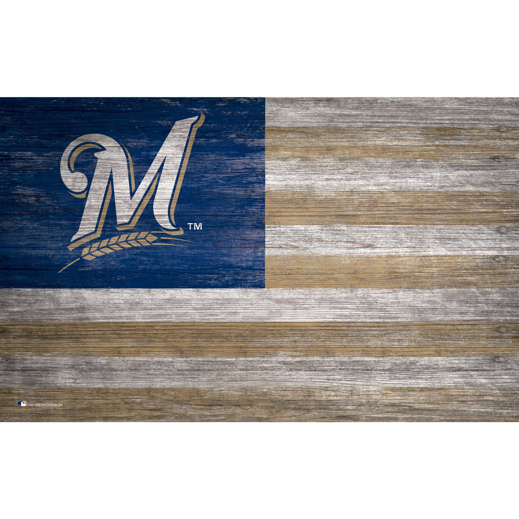11'' x 19'' Distressed Flag Sign