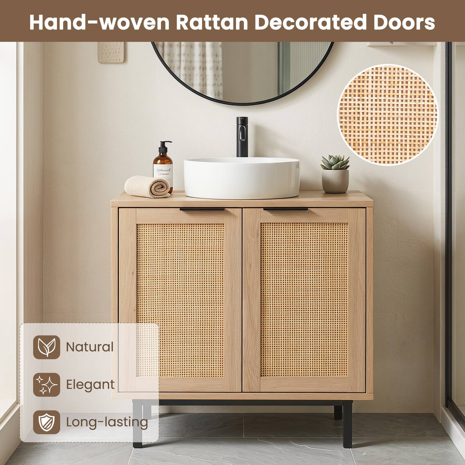 Hand-woven Rattan Decorated Doors

Natural
Elegant
Long-lasting