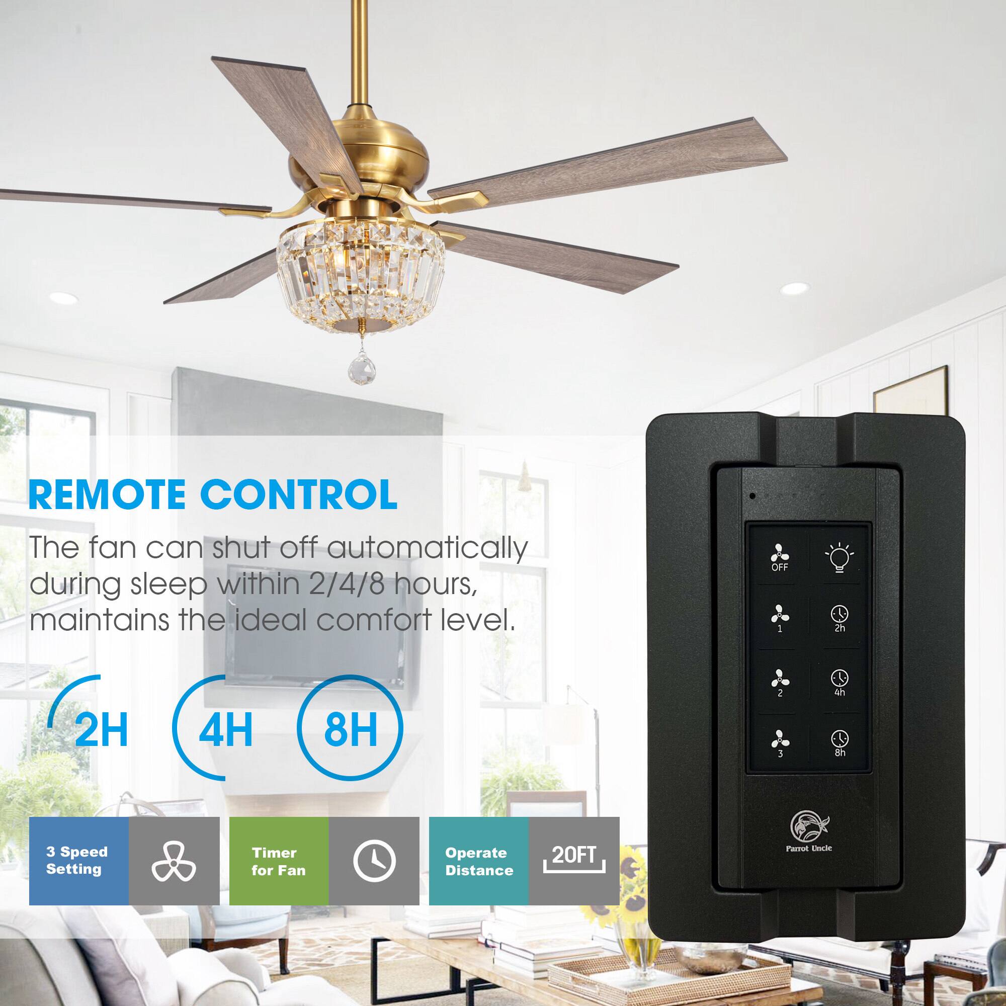 REMOTE CONTROL

The fan can shut off automatically during sleep within 2/4/8 hours, maintains the ideal comfort level.

2H 4H 8H

3 Speed Setting

Timer for Fan

Operate Distance 20FT