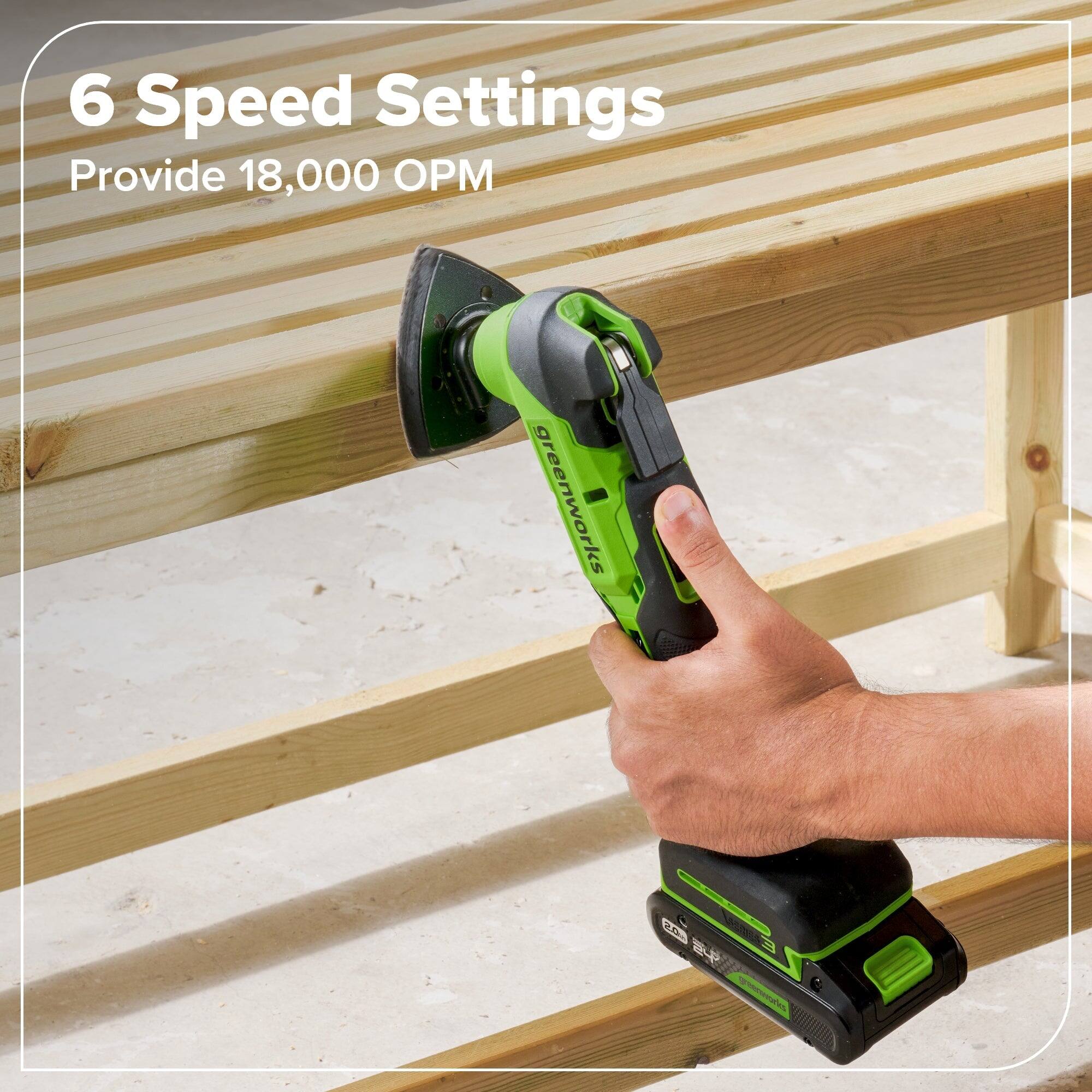 Greenworks 24V 10pcs Combo, Drill+Impact Driver+Circular Saw+Recip