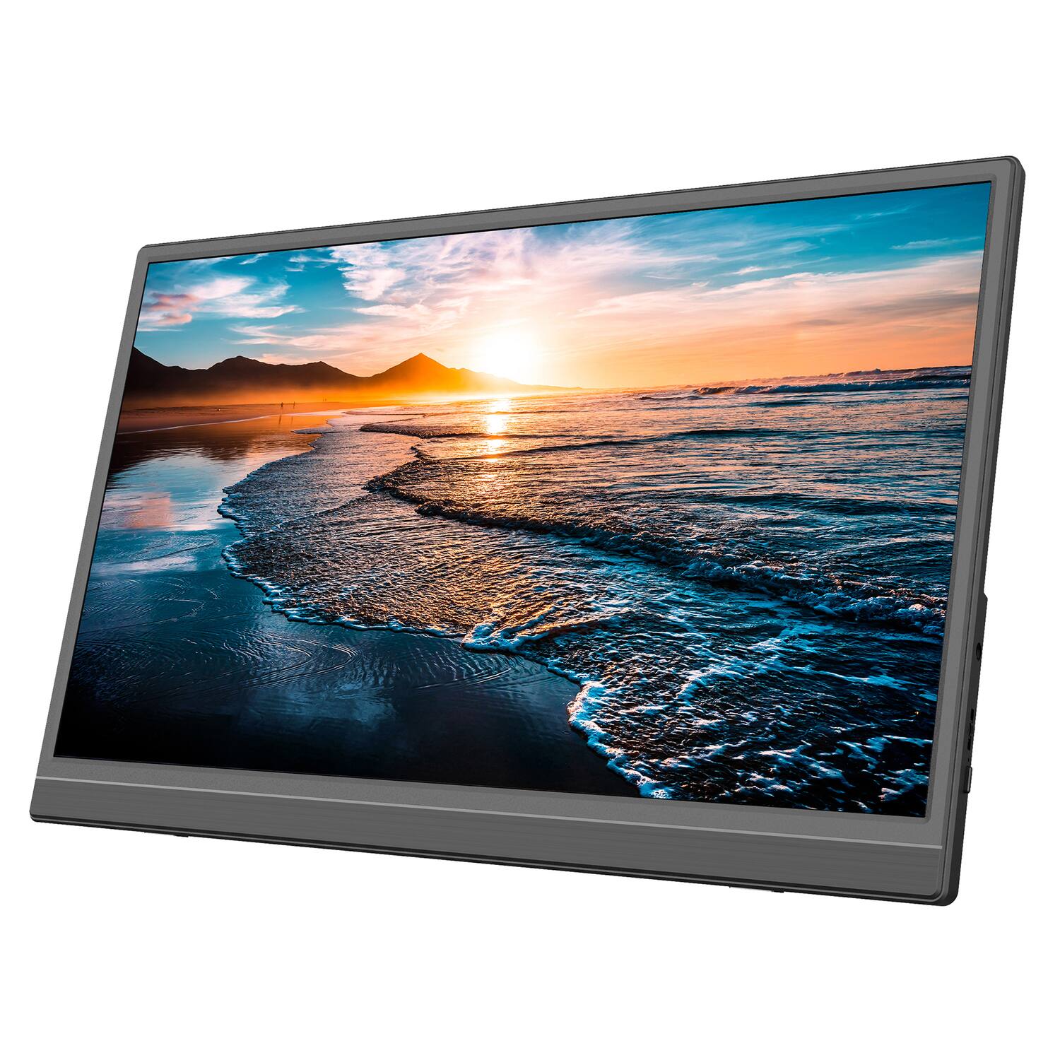 Front. Supersonic - 15.6" 1080p Full HD Portable Display - Black.