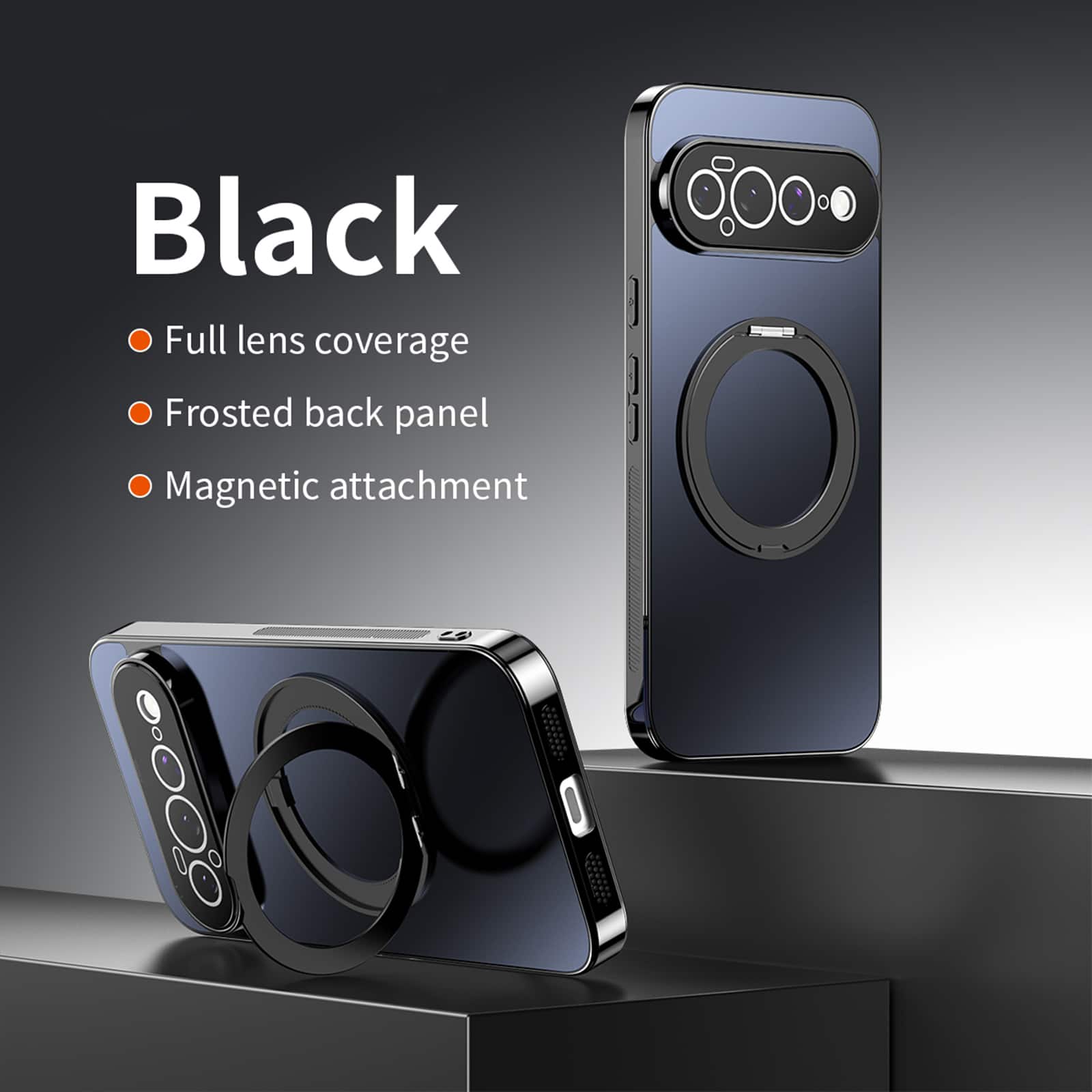 UUCOVER - Magnetic Case for Google Pixel 11 360° Rotating Ring Kickstand Full Camera Protection Shockproof Anti-Slip Cover - Black price history on PriceWatchPro