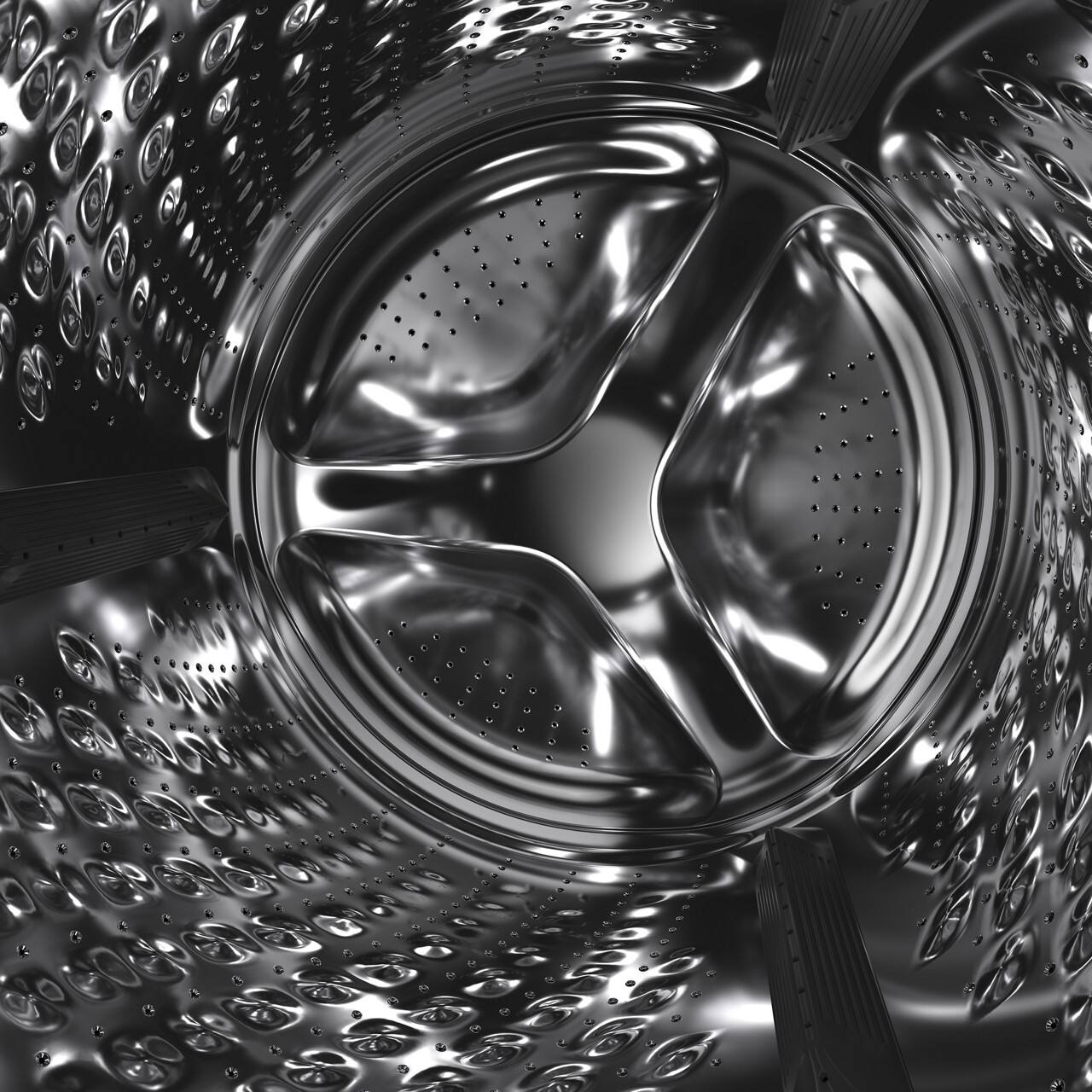 Alt View 3. Whirlpool - 4.3 Cu. Ft. High Efficiency Stackable Front Load Washer with 35 Cycle Options - White.