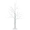 Front. Costway - 2ft Pre-lit Twig Birch Tree Battery Powered for Christmas Holiday - White.