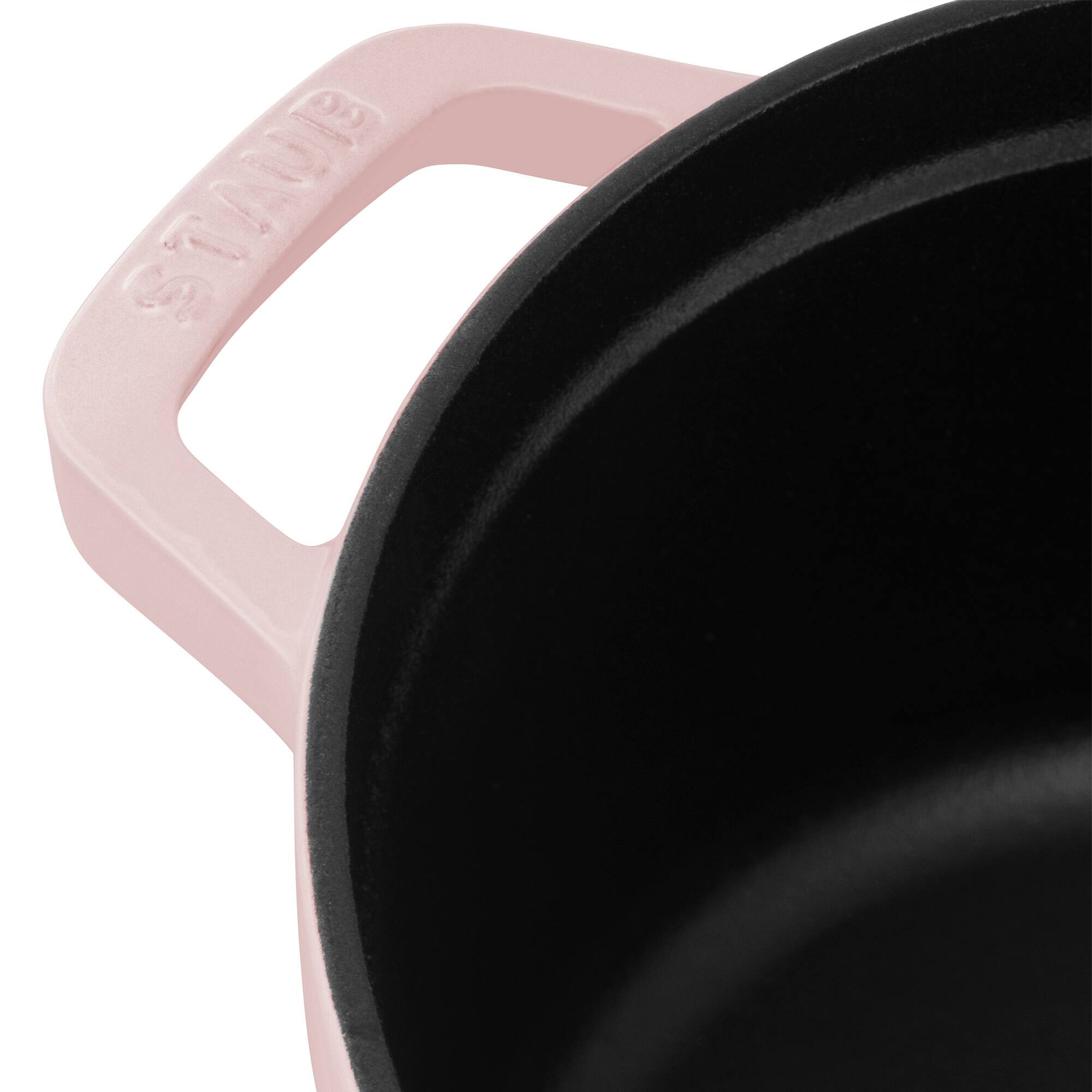 Alt View 4. Staub - Staub Cast Iron 4-qt Round Dutch Oven - Peony Pink - Peony Pink.