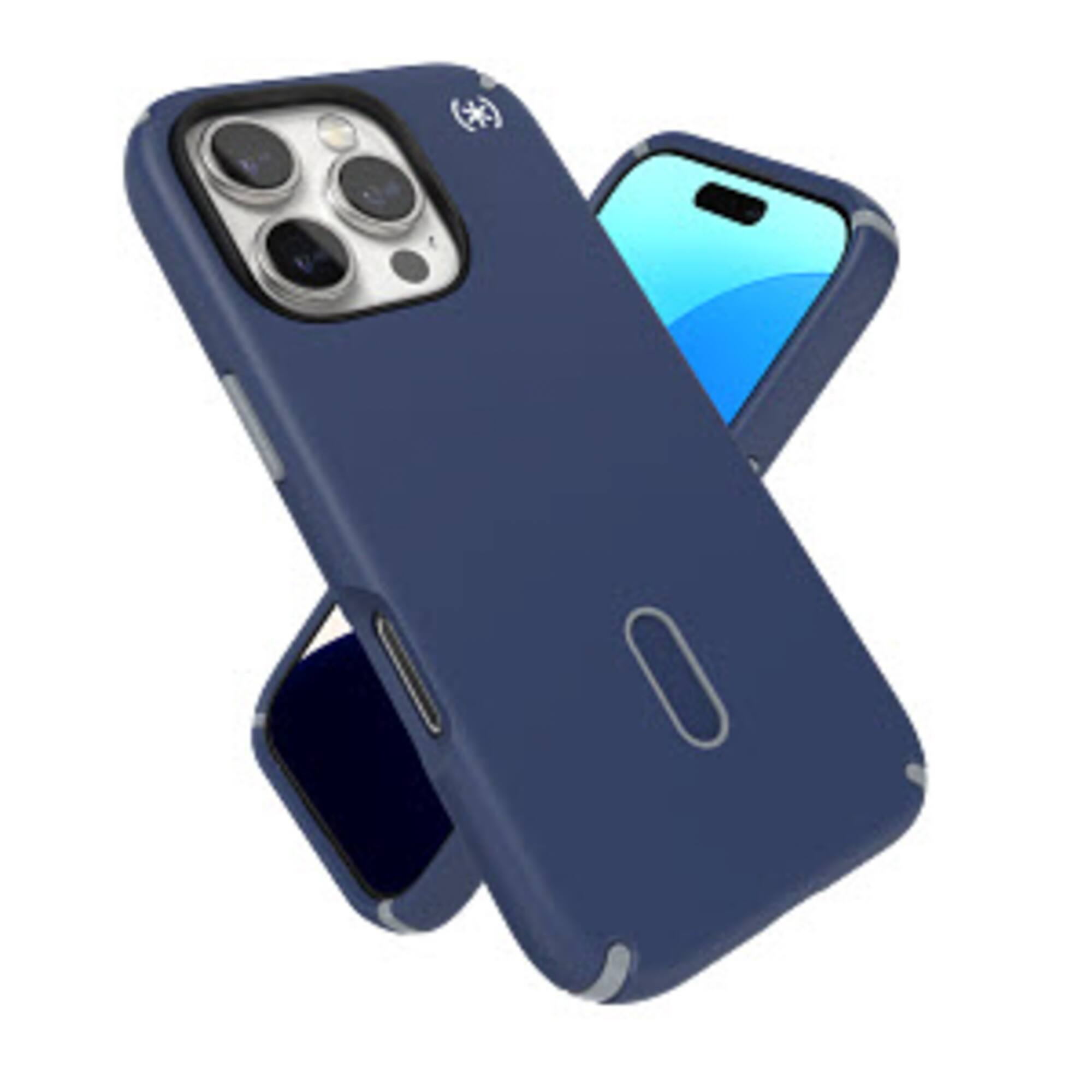 Alt View 17. Speck - Presidio2 Pro ClickLock Case with MagSafe for Apple iPhone 16 Pro - Costal Blue.