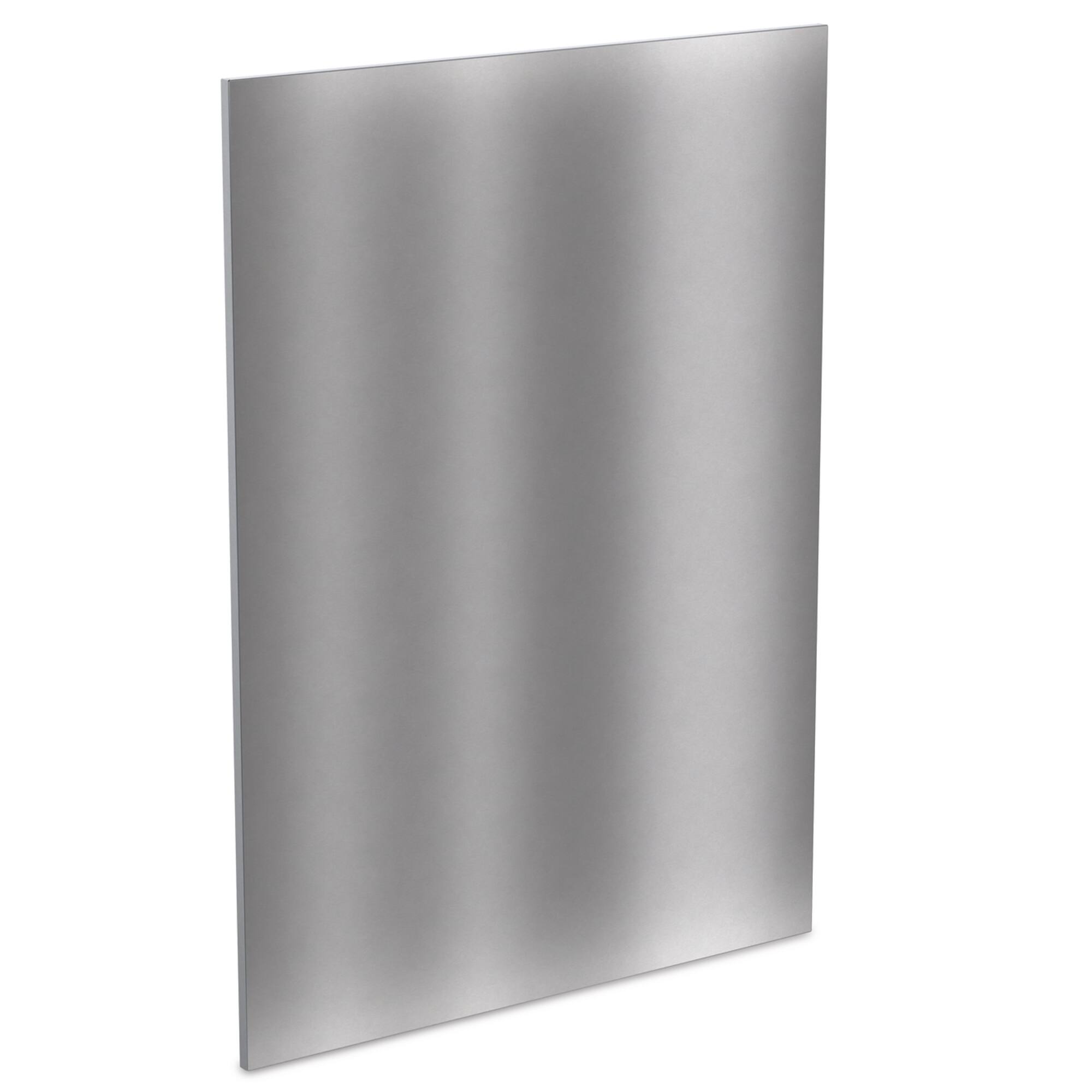 Angle. Miele - Miele KFP 3638 Front Fridge Panel 36" for Refrigerator model KFMC3846 R/L - Stainless Steel.