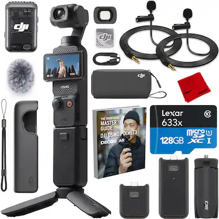 d MIC E O dJ 1 12/124 Chte Cle OSMO decognar THE UNOFFICIAL MASTER GUIDE DJI OSMO POCKET3 DECOGEAR Lexar C 10 633x micro SP 128GB XC I