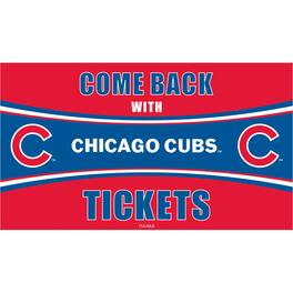 Evergreen Enterprises - Chicago Cubs 28" x 16" Come Back With Tickets Indoor/Outdoor Trapper Mat - Multicolor
