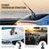 STURDY TRIANGULAR STRUCTURE
Featuring three suction cups with a diameter of 3" (74mm), this camera car mount creates a sturdy triangular structure for reliable weight bearing.
360° Flexible Dual Ball Heads
180° Front and Back Tilt