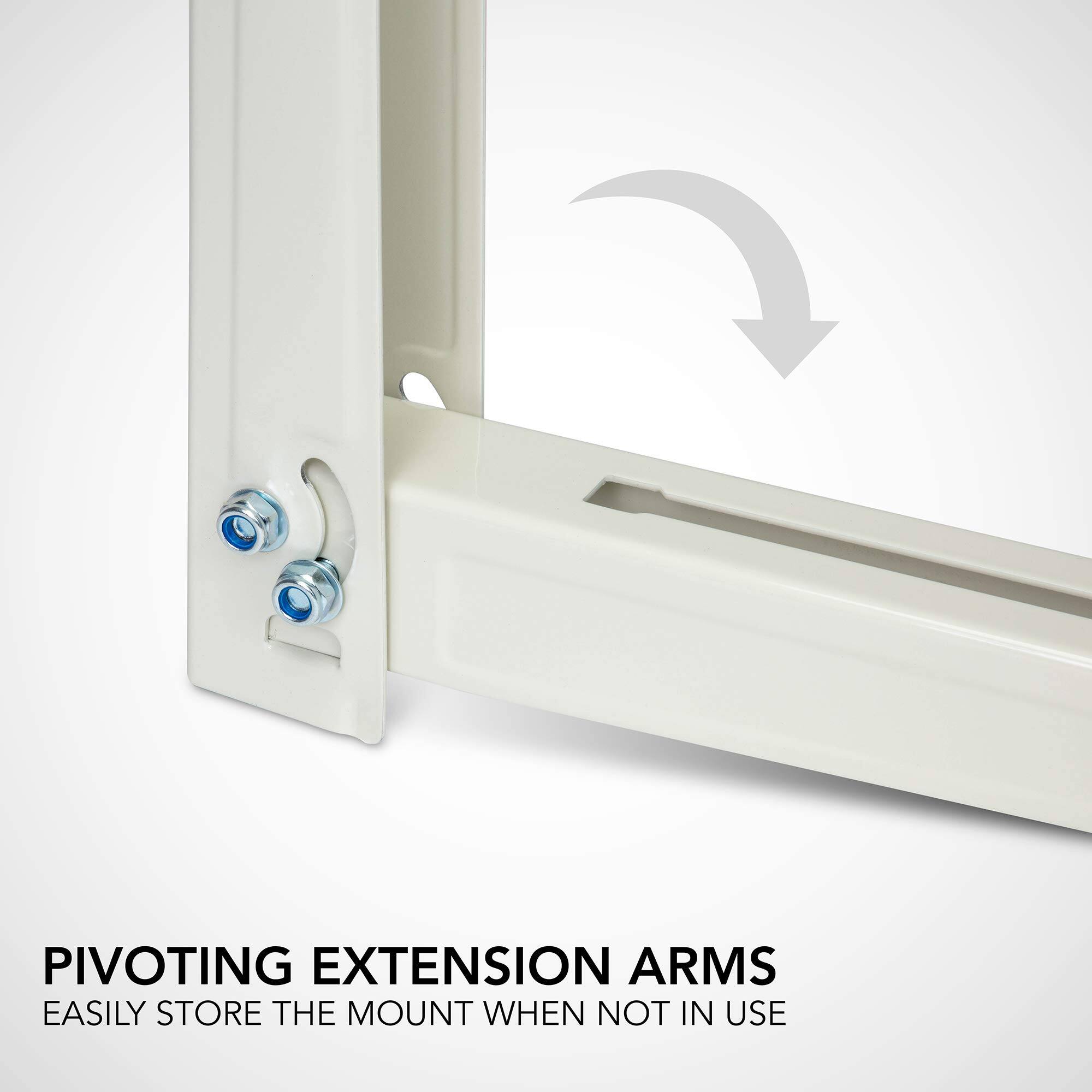 PIVOTING EXTENSION ARMS  
EASILY STORE THE MOUNT WHEN NOT IN USE