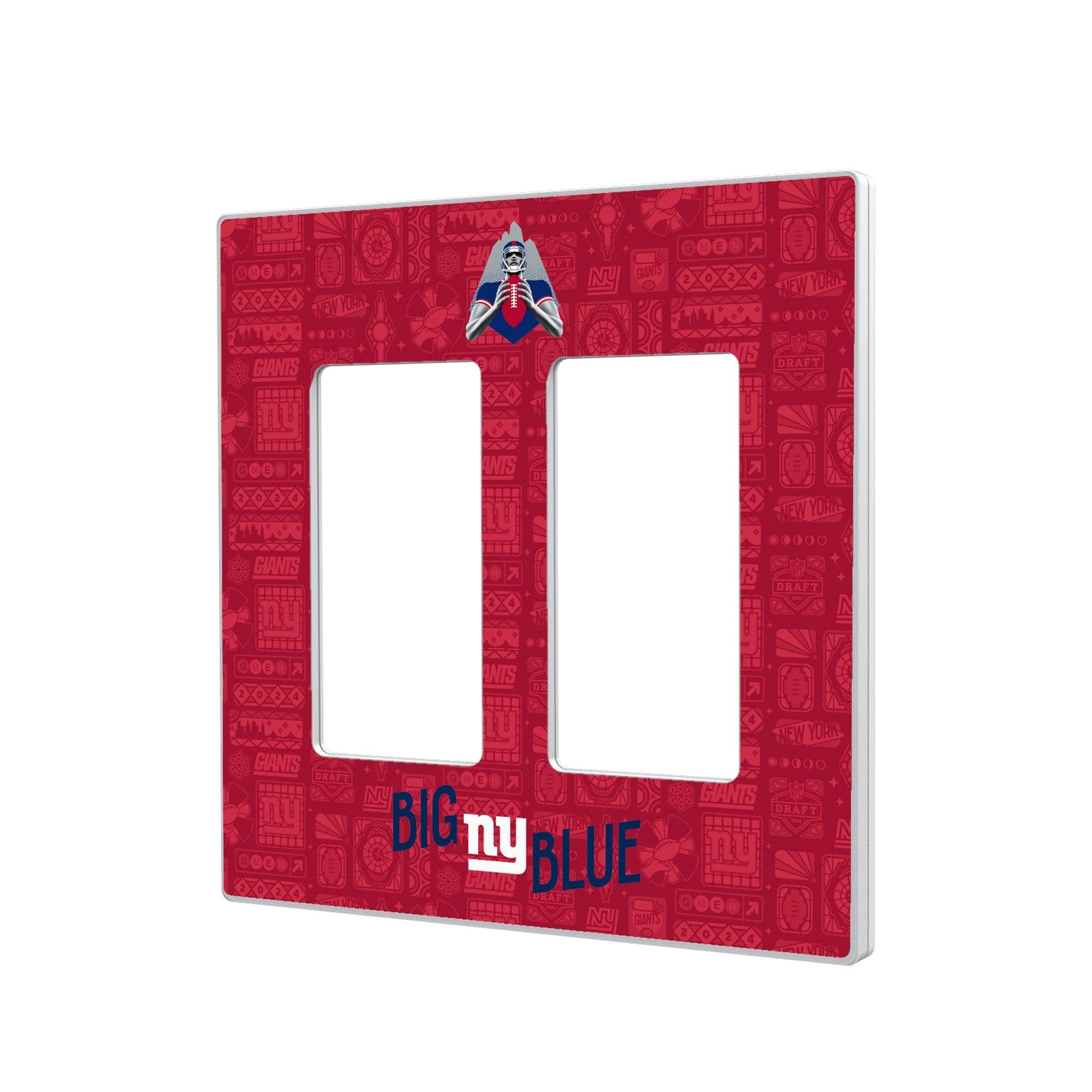 Keyscaper - New York Giants 2024 Illustrated Limited Edition Double Rocker Light Switch Plate - White price history on PriceWatchPro